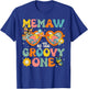 Memaw of the Groovy One Glasses Birthday Party T-Shirt - T-Shirt | Royal