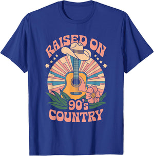 Raised On 90's Country T-Shirt - T-Shirt | Royal