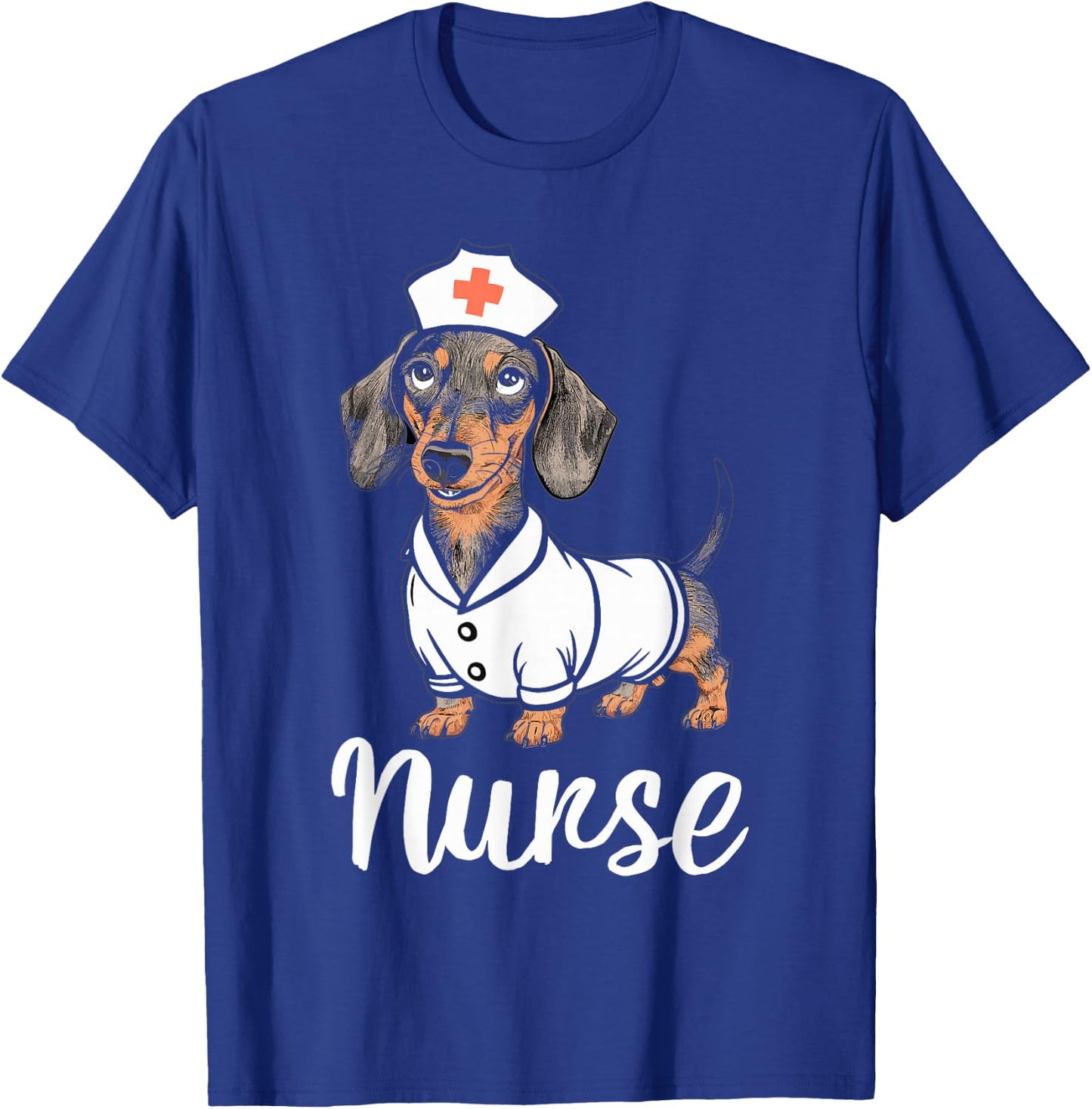 Nurse Dachshunds In Costumes Adorable Nurse T-Shirt - T-Shirt | Royal