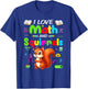 Love Math And Squirrels Students Teachers Costume Colorful T-Shirt - T-Shirt | Royal