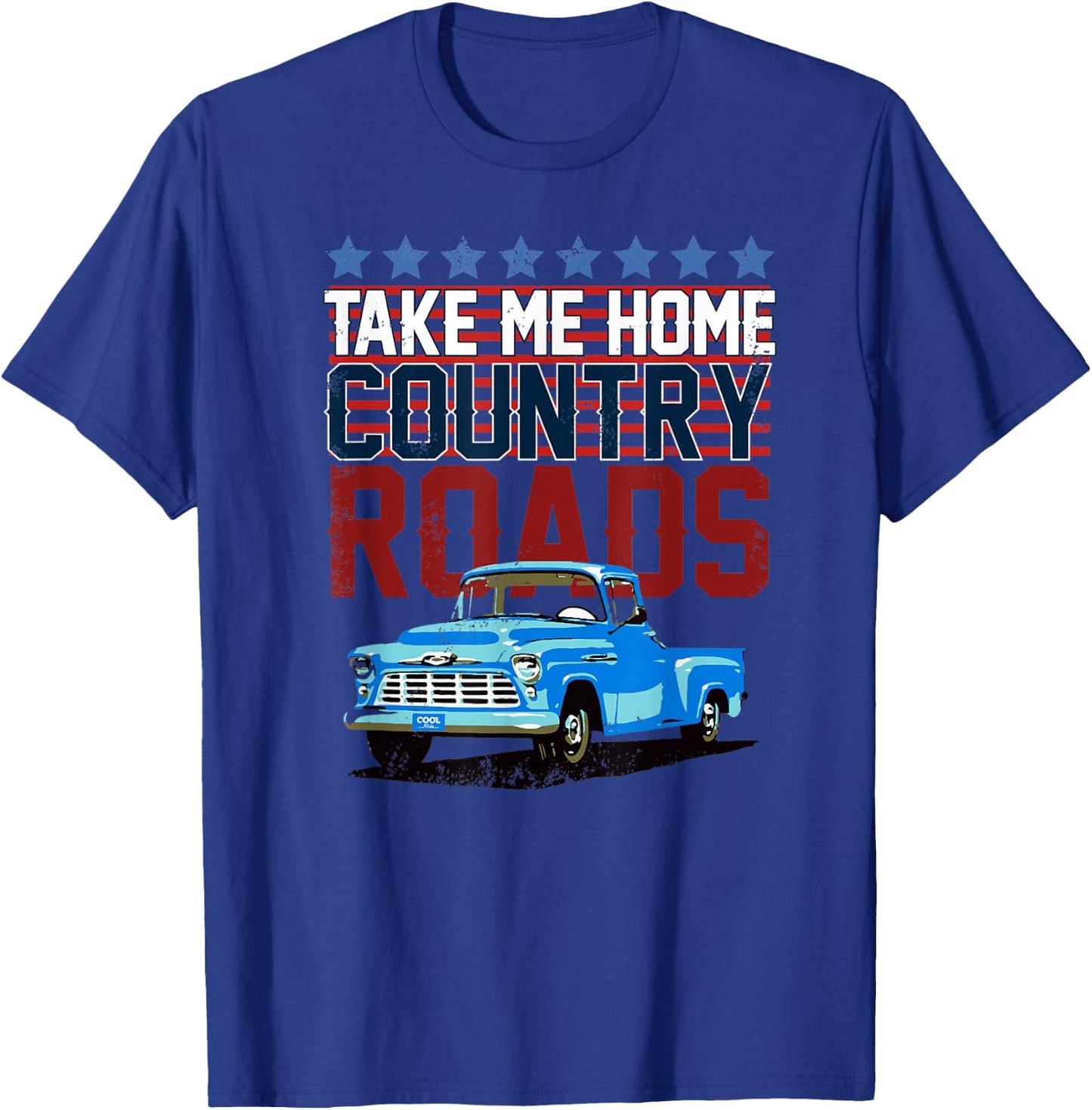 55 56 57 Chevys Truck T-Shirt - T-Shirt | Royal