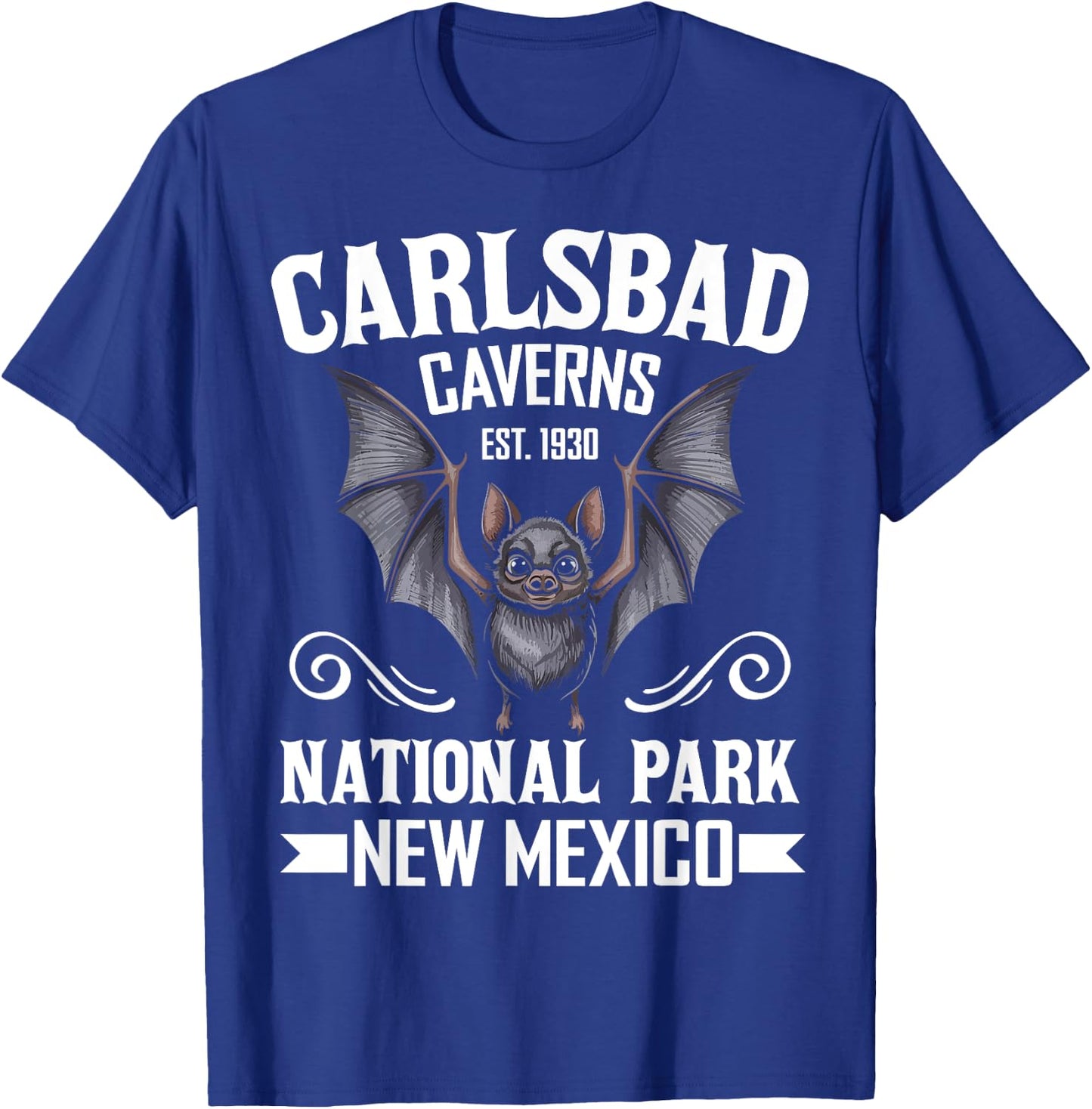 Carlsbad Caverns National Park Bat Mexico Travel Souvenir T-Shirt - T-Shirt | Royal