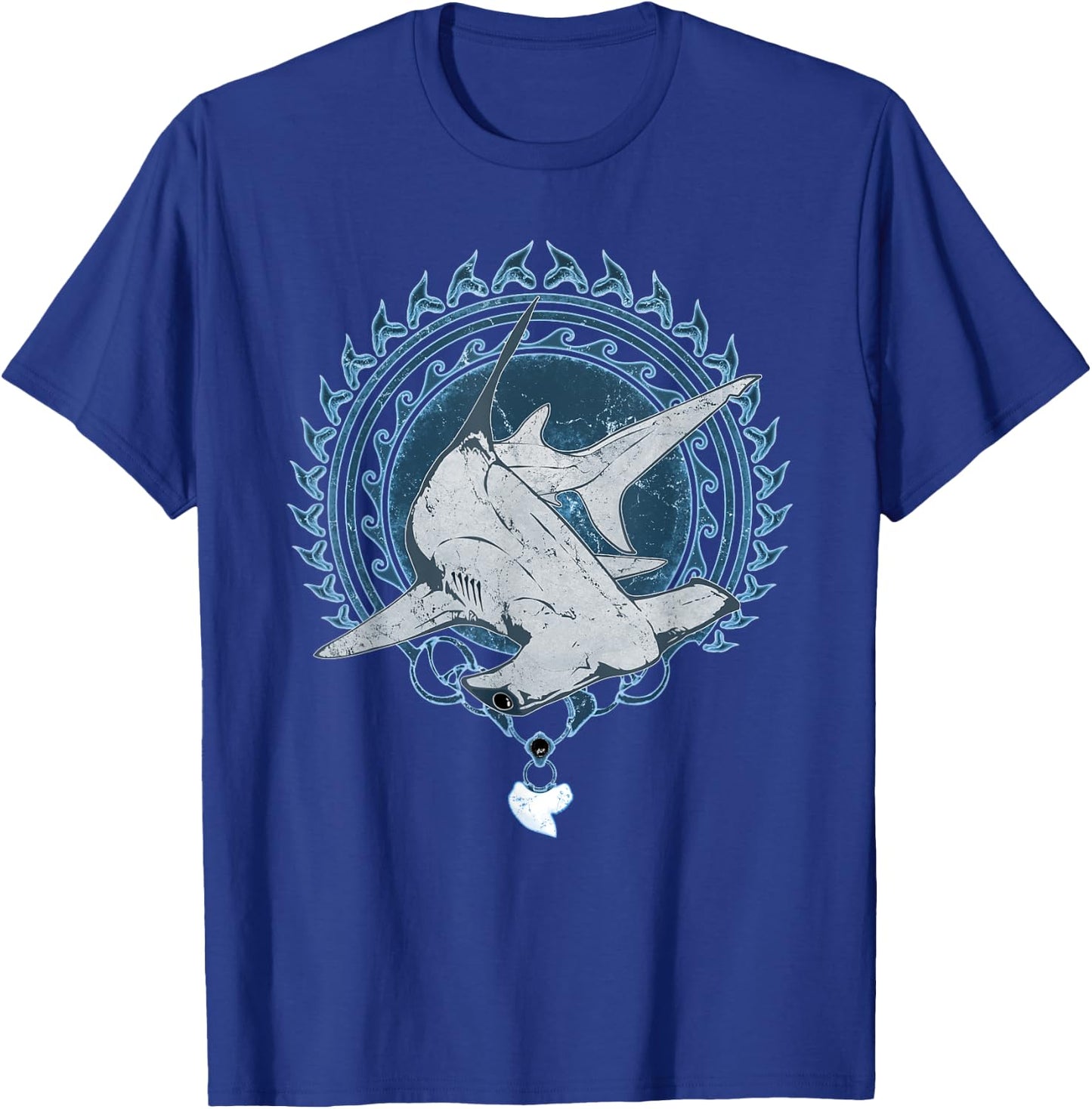 Hammerhead Shark Tribal T-Shirt - T-Shirt | Royal