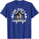 Blue Collar Wife Life Messy Hair Buns USA Flag T-Shirt - T-Shirt | Royal