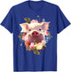 Cute Pig Lover Art Girls Unique Piggy Pig Related T-Shirt - T-Shirt | Royal