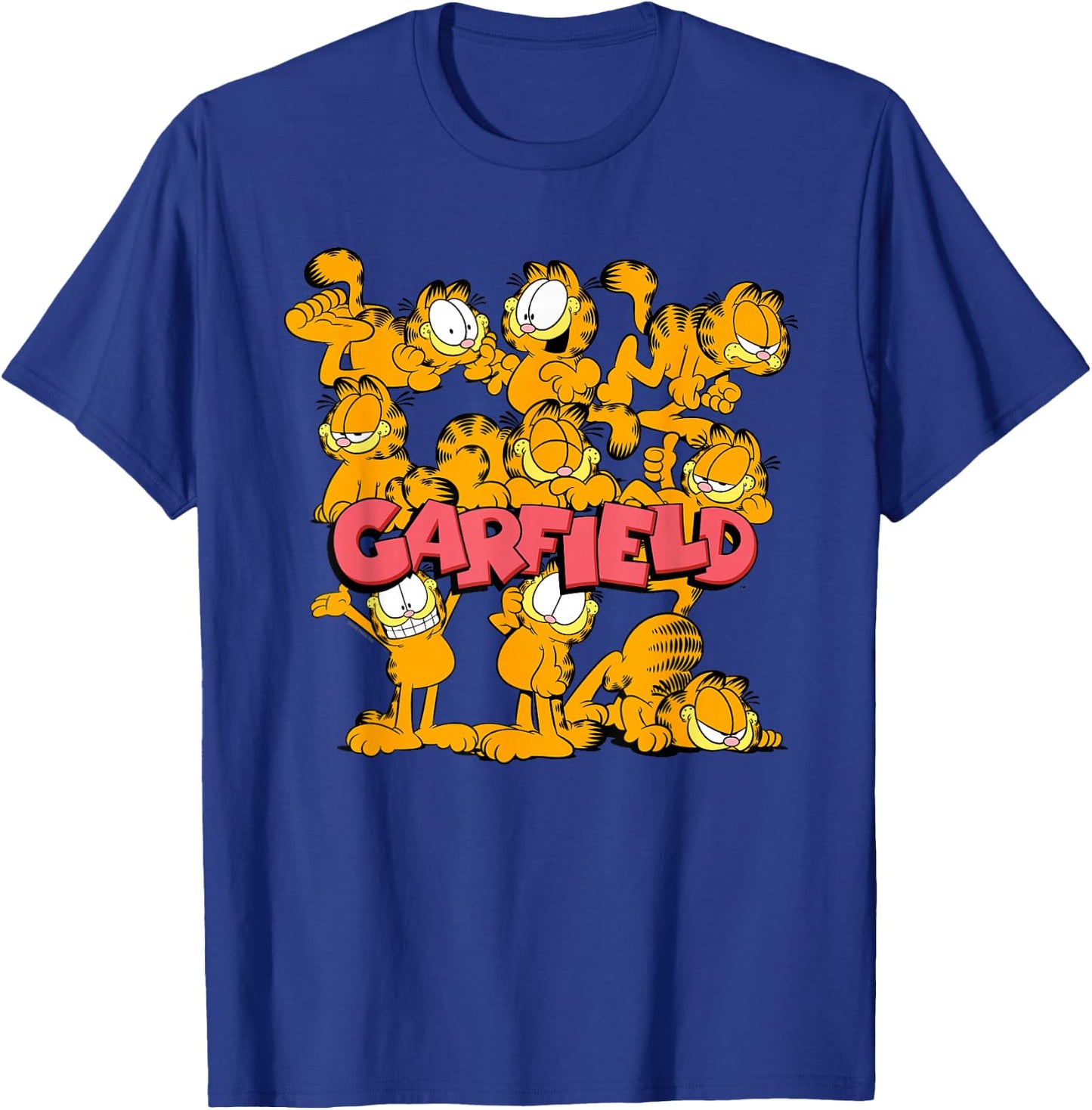 Garfield Multiple Poses T-Shirt - T-Shirt | Royal