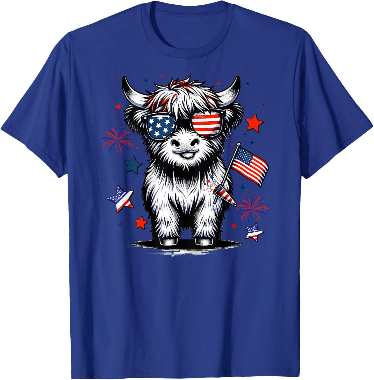 4th July Heifer T-Shirt - T-Shirt | Royal