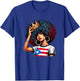 Afro Boricua Queen Princess Crown Puerto Rico Flag Latina T-Shirt - T-Shirt | Royal