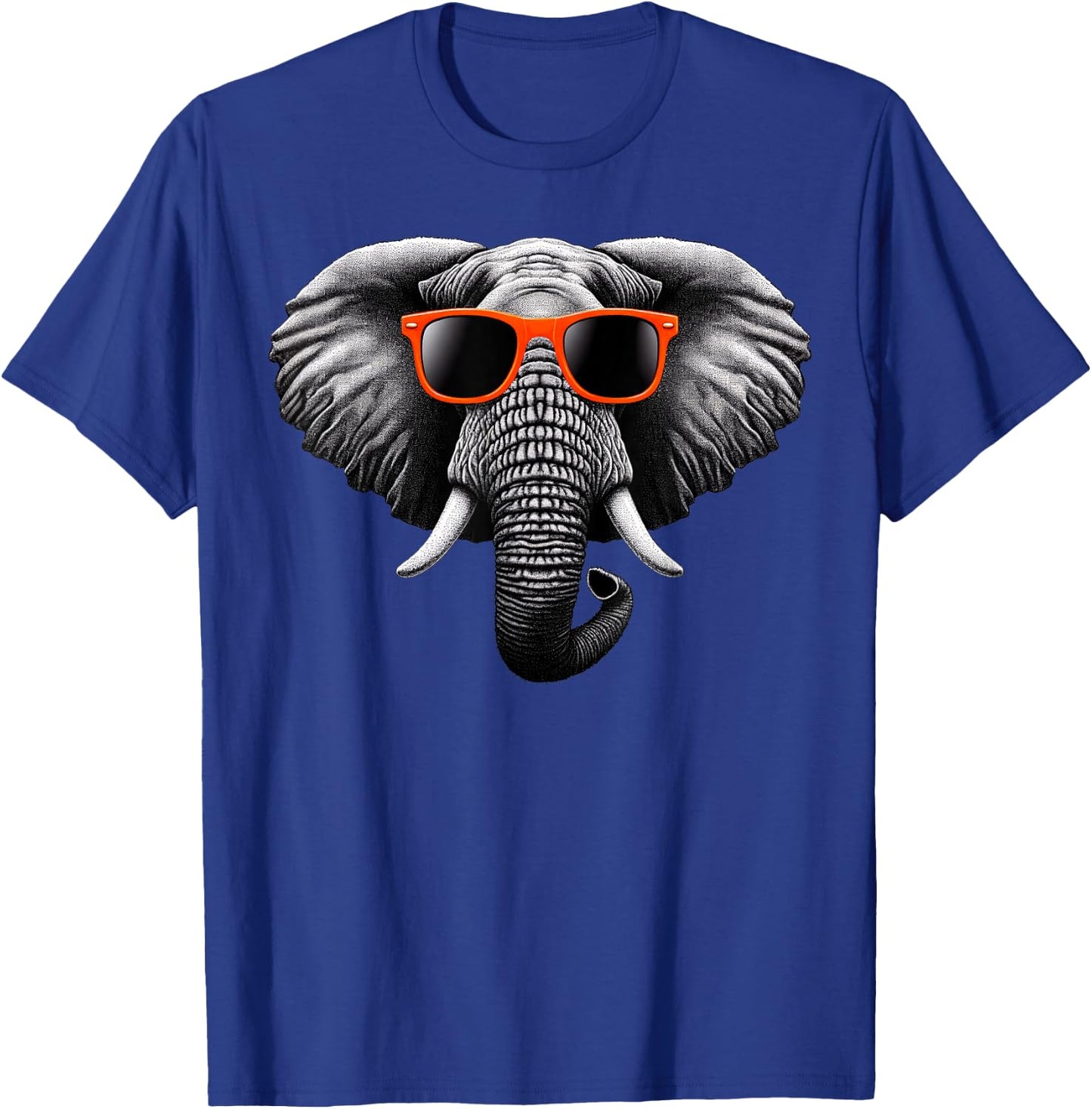 Cool Elephant Wearing Sunglasses Graphic Art T-Shirt - T-Shirt | Royal