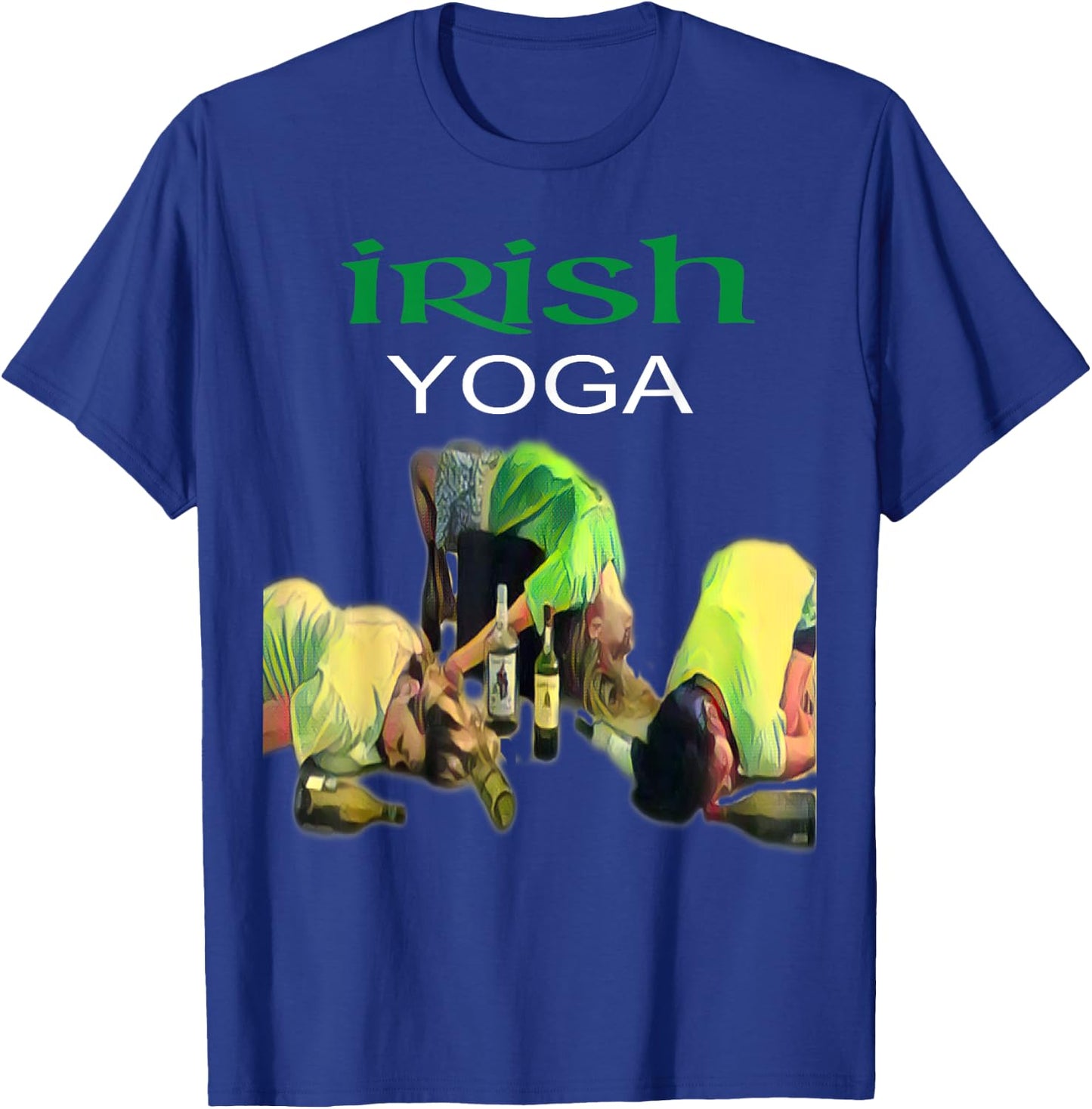 Irish Yoga Drinking T Shirt T-Shirt - T-Shirt | Royal