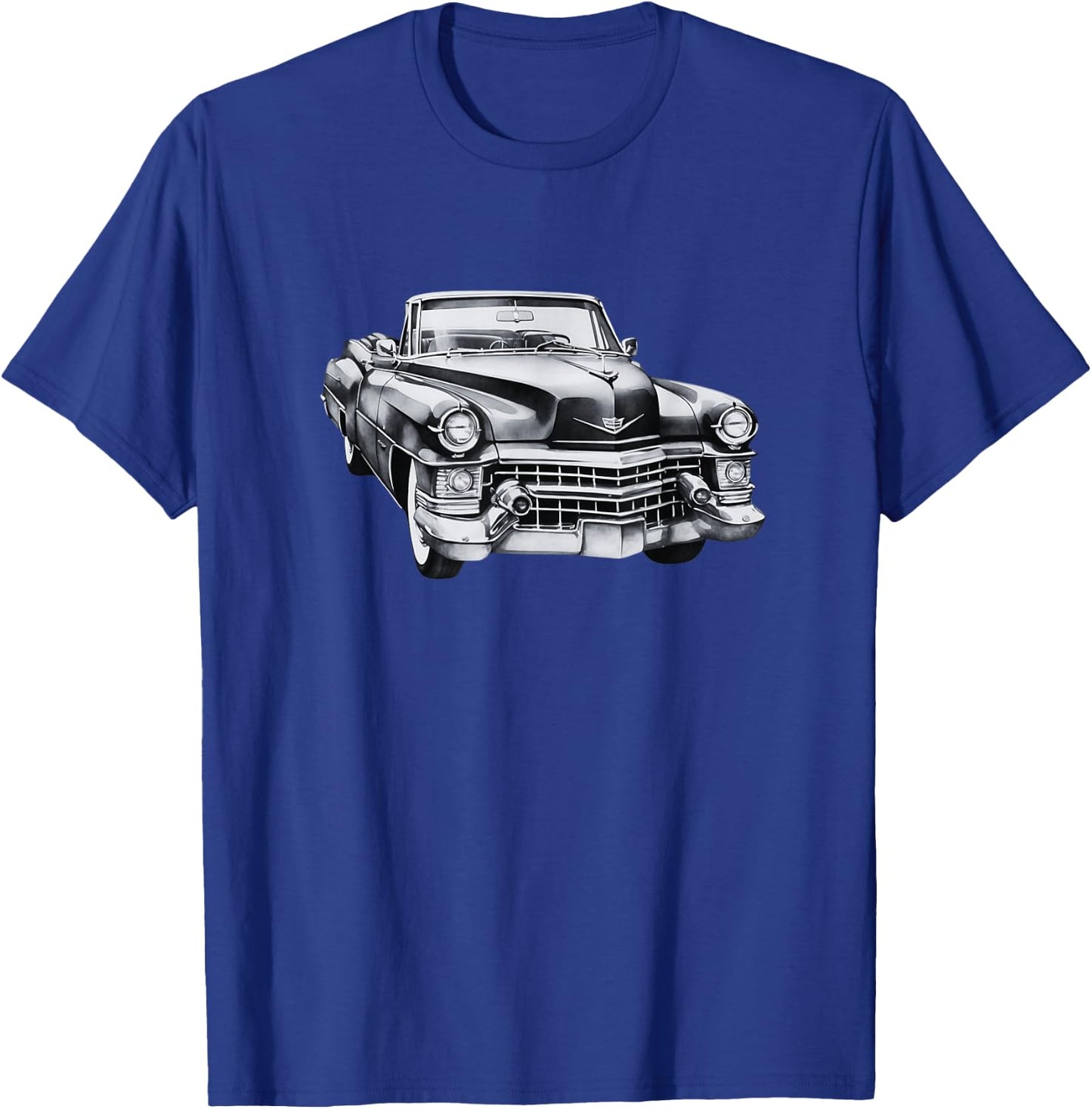 Cadillac Classic | Vintage | Black & White T-Shirt - T-Shirt | Royal