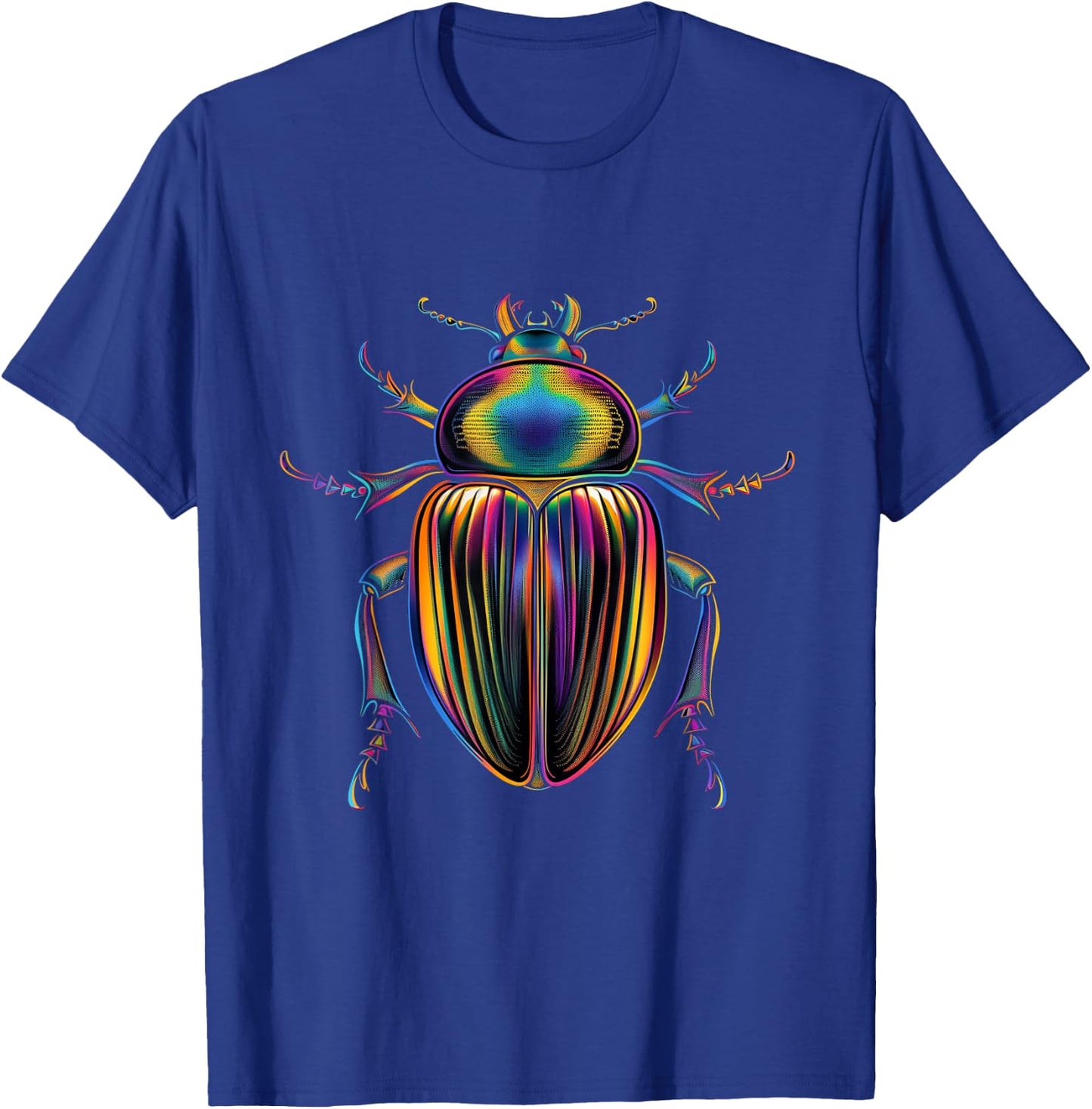 Scarab Beetle Colourful Insects Beetle Entomology Scarabaeus T-Shirt - T-Shirt | Royal