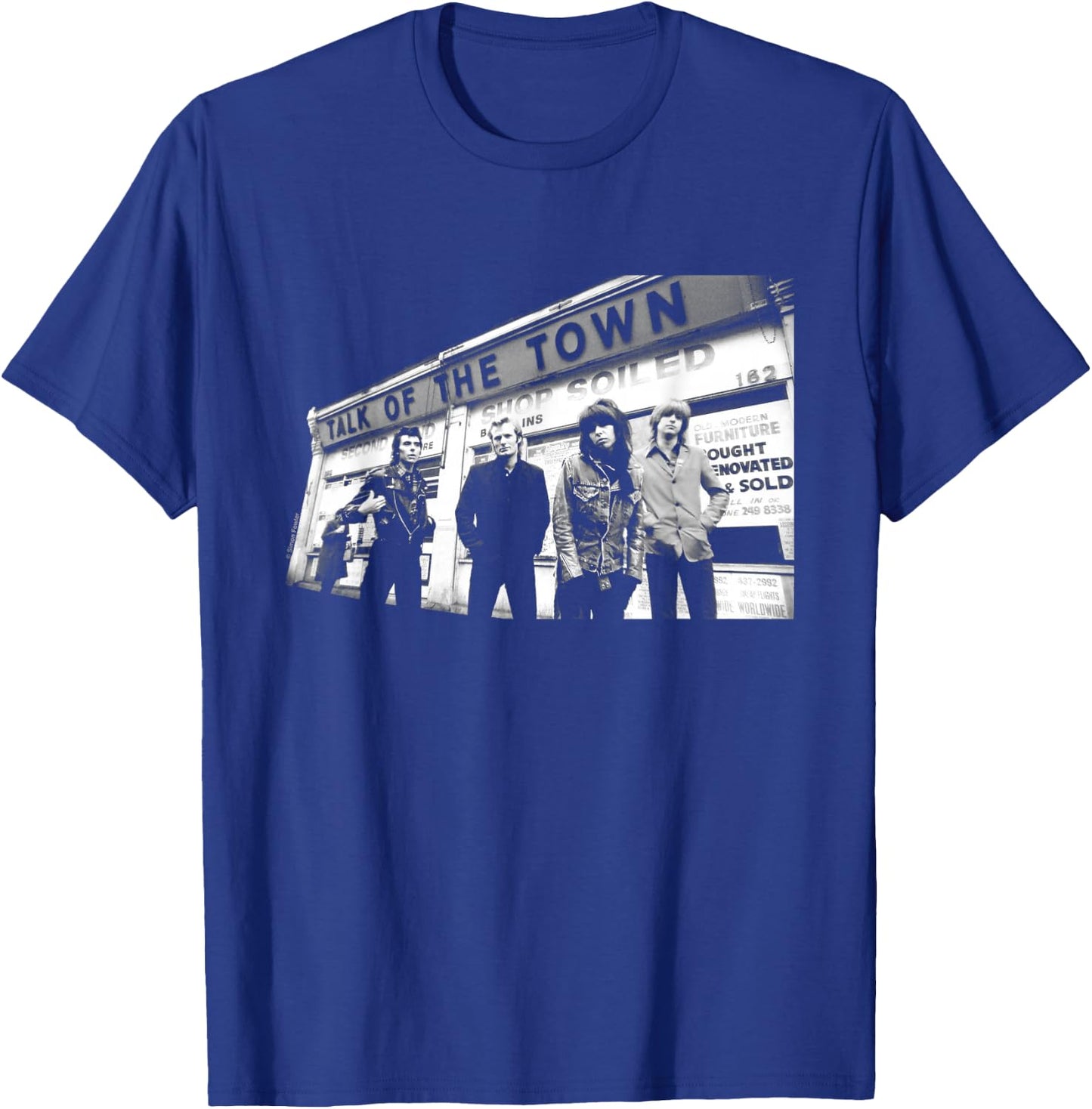 The Pretenders Talk Of The Town B&W By Simon Fowler T-Shirt - T-Shirt | Royal