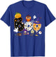 Boo Creepy Owl Pumpkin Ghost Halloween Men Women Kids T-Shirt - T-Shirt | Royal