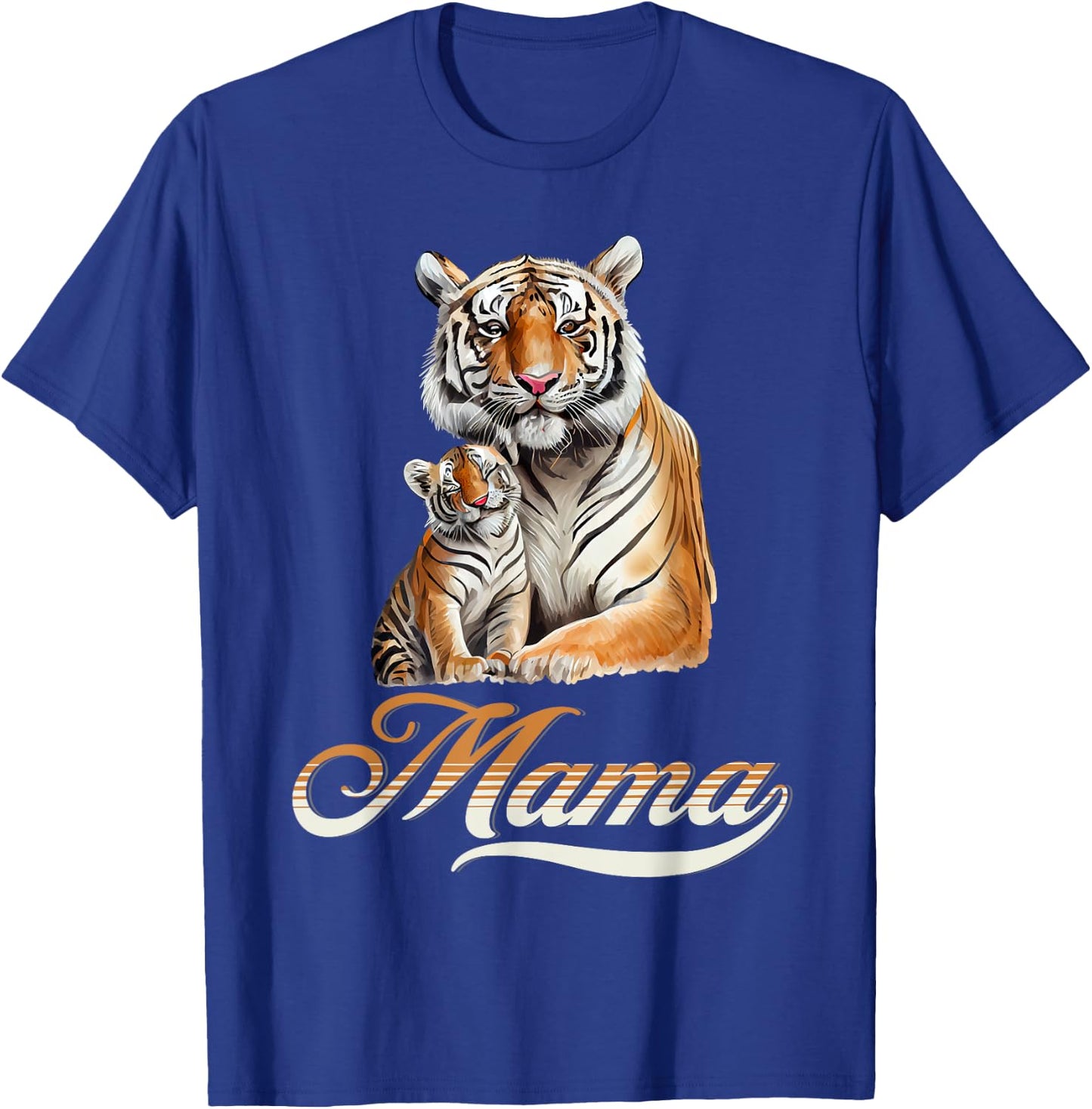 Tiger Mom & Baby Mother's Day Tiger Animal Lover T-Shirt - T-Shirt | Royal