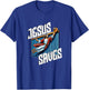 Vintage Jesus Saves Baseball Player Homerun T-Shirt - T-Shirt | Royal