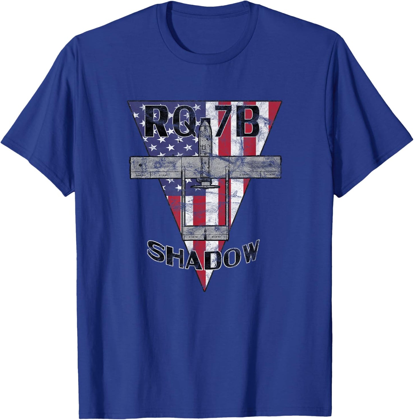 RQ-7B Shadow UAV Drone RPV Pilot Patriotic Vintage T-Shirt - T-Shirt | Royal