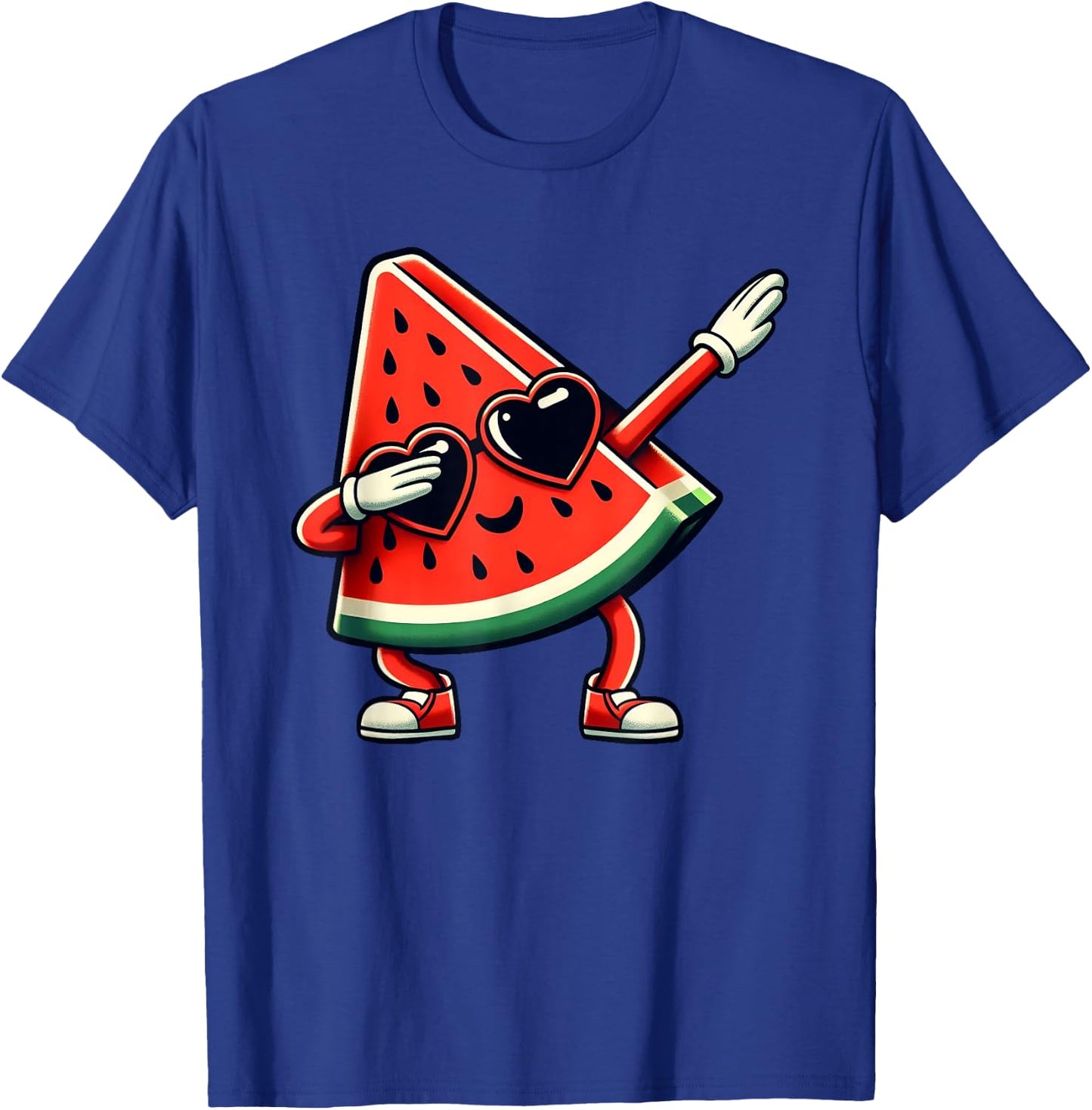 Dabbing Watermelon Kawaii Dab Summer Fruit Melon Lover T-Shirt - T-Shirt | Royal