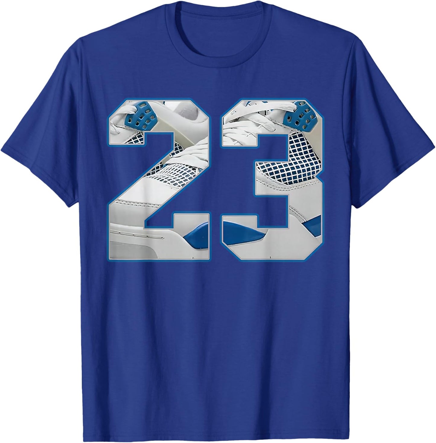 Number 23 Military Blue 4s Loser Lover Matching T-Shirt - T-Shirt | Royal