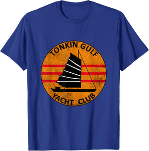 Tonkin Gulf Yacht Club 7th Fleet Vietnam Patch Tonkin Gulf T-Shirt - T-Shirt | Royal
