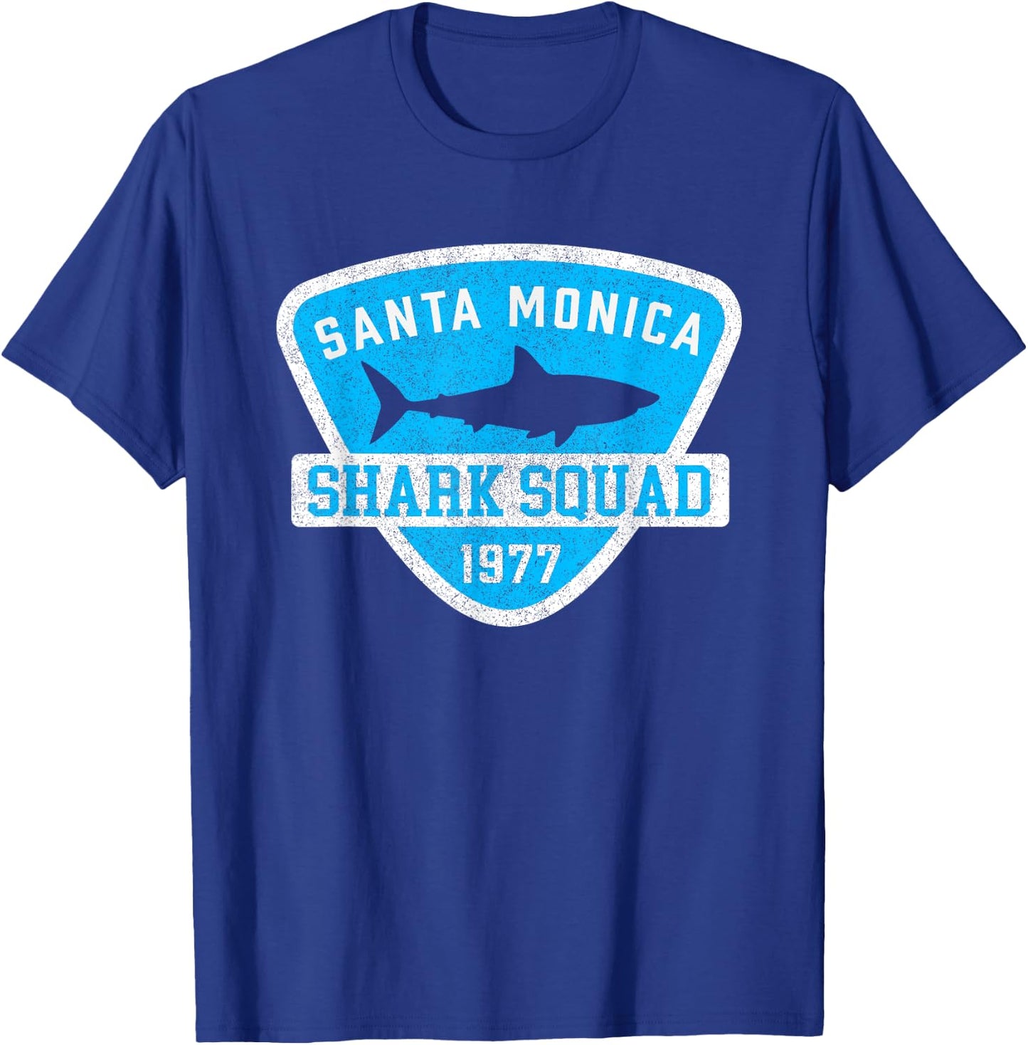 Kids Santa Monica California Shark Souvenir Boys Vintage T-Shirt - T-Shirt | Royal