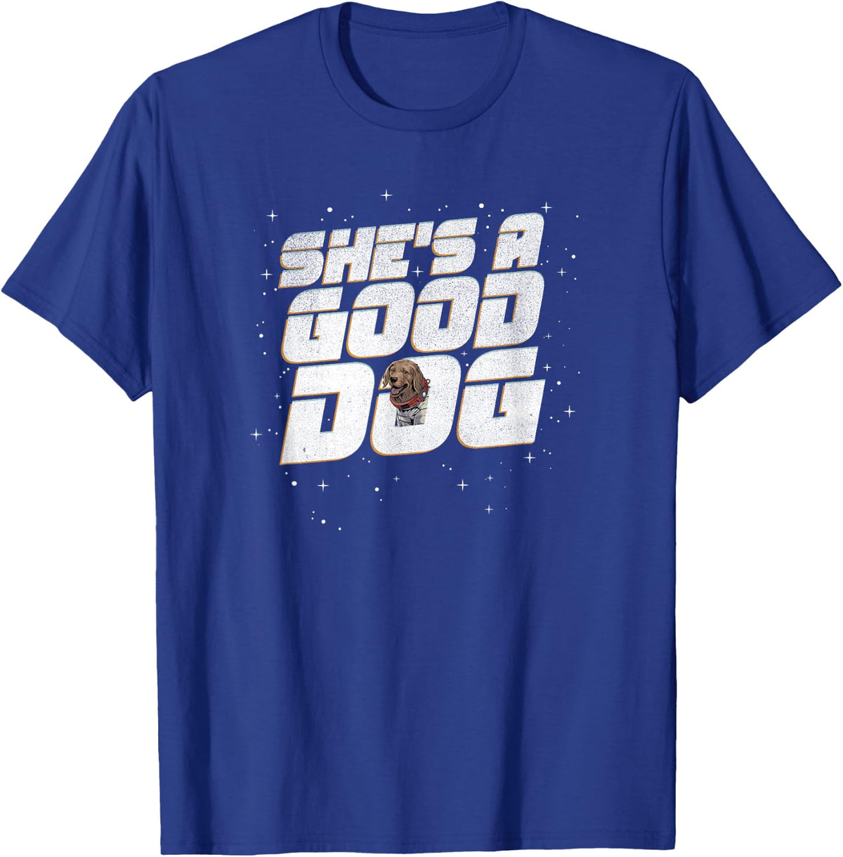 Marvel Guardians of the Galaxy Vol. 3 Cosmo Good Dog Retro T-Shirt - T-Shirt | Royal