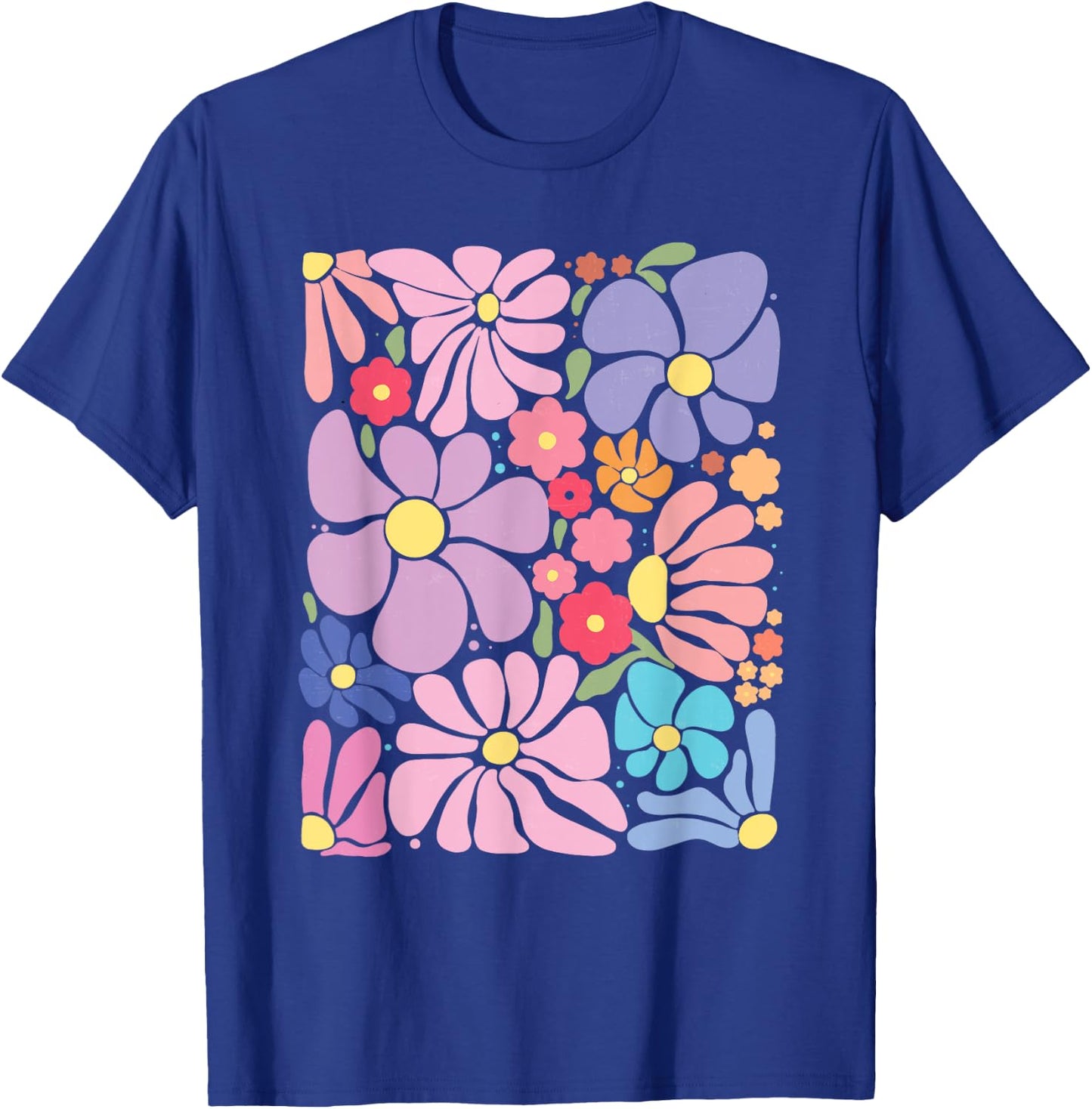 Boho Wildflowers Floral Nature Flower Nature Lover T-Shirt - T-Shirt | Royal