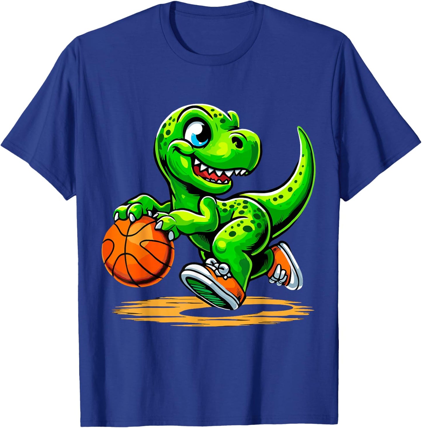 T-Rex Basketball Player Dinosaur T-Shirt - T-Shirt | Royal