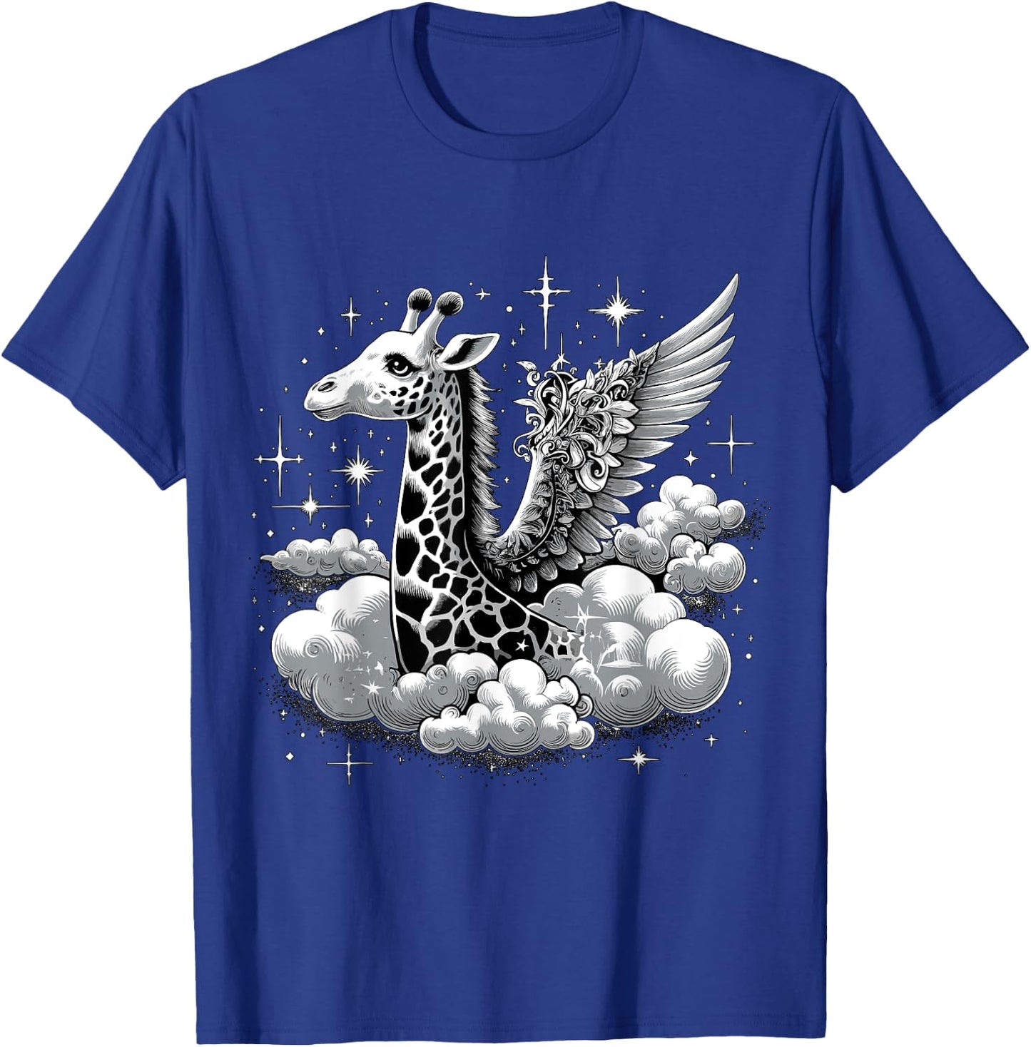 Giraffe with Wings Angel Giraffe T-Shirt - T-Shirt | Royal