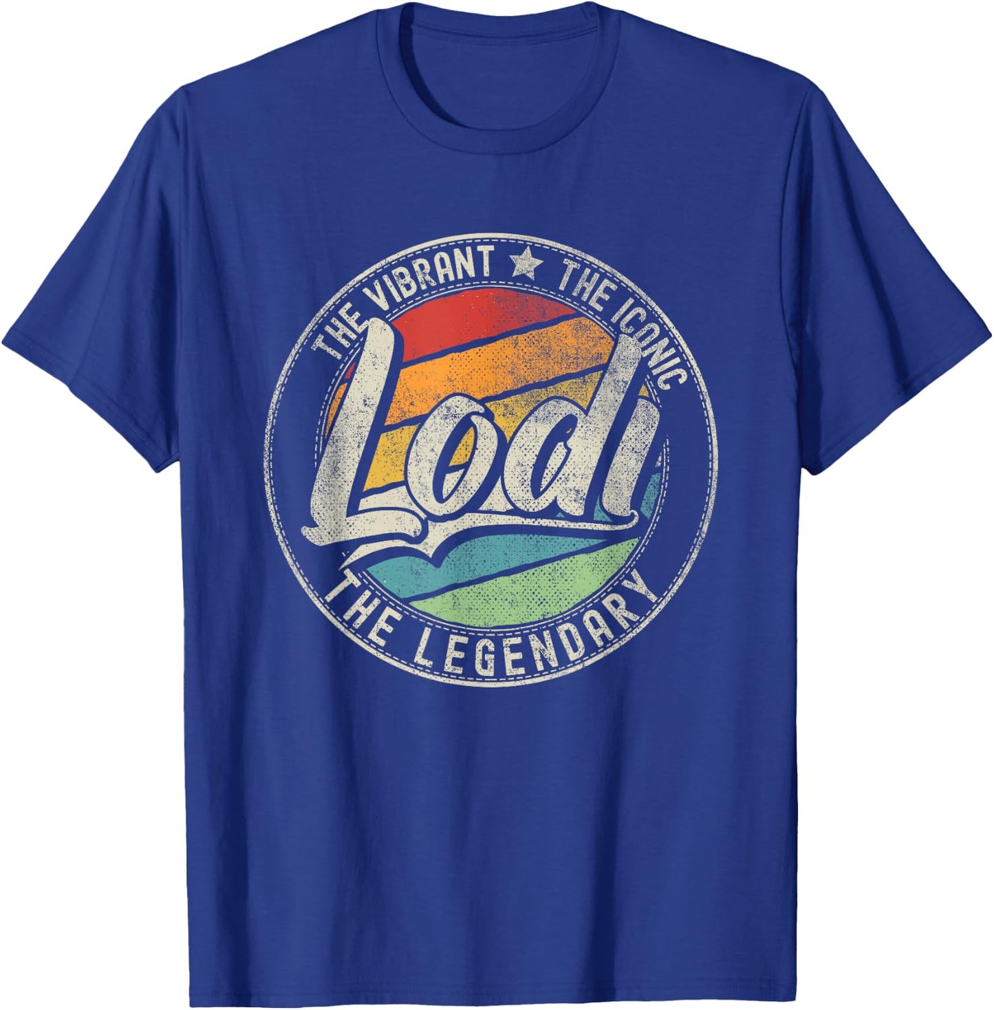 Lodi CA | California | Vintage Distressed T-Shirt - T-Shirt | Royal
