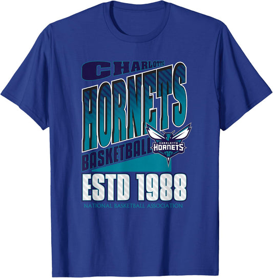 Charlotte Hornets NBA Breakaway - Men's Black Small T-Shirt - T-Shirt | Royal