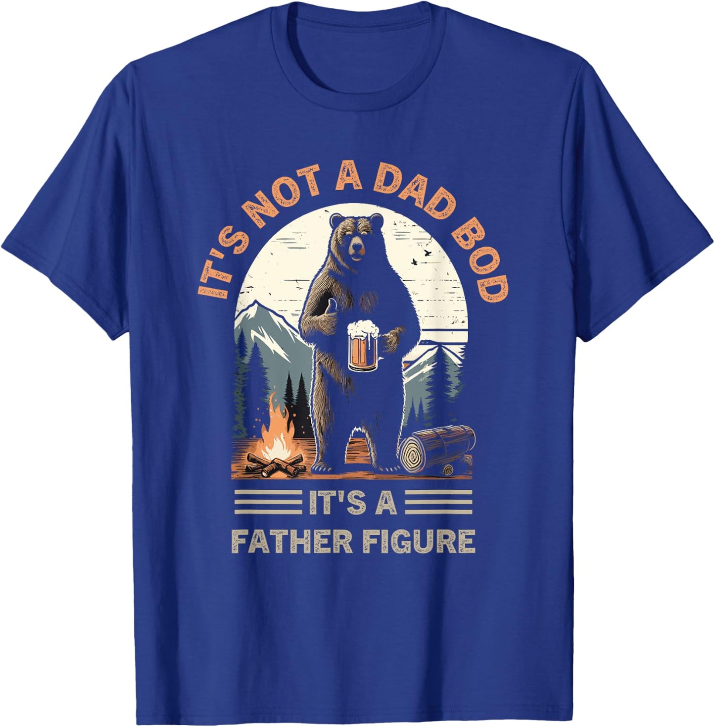 It's Not A Bad Bod It's A Father Figure Family Dad funny T-Shirt - T-Shirt | Royal