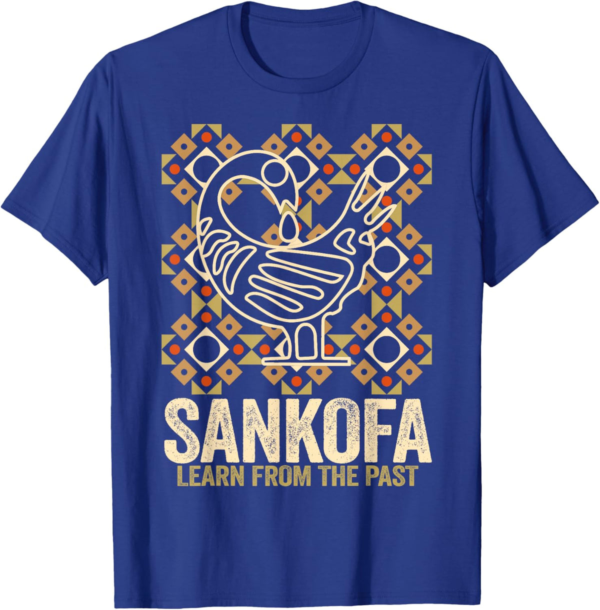African Routes Sankofa Adinkra Black History Art T-Shirt - T-Shirt | Royal
