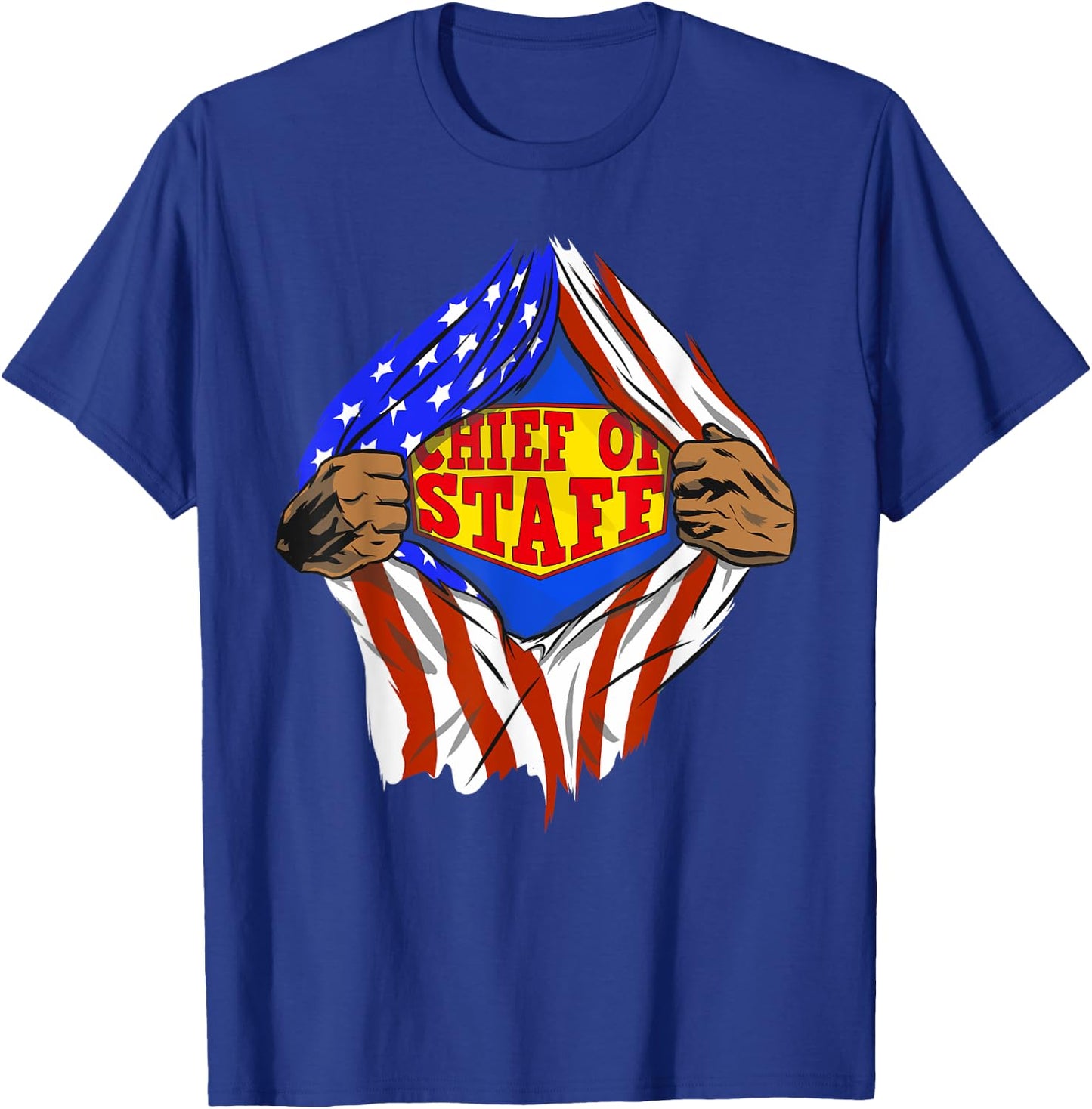 Funny Super Chief Of Staff Hero Job T-Shirt - T-Shirt | Royal