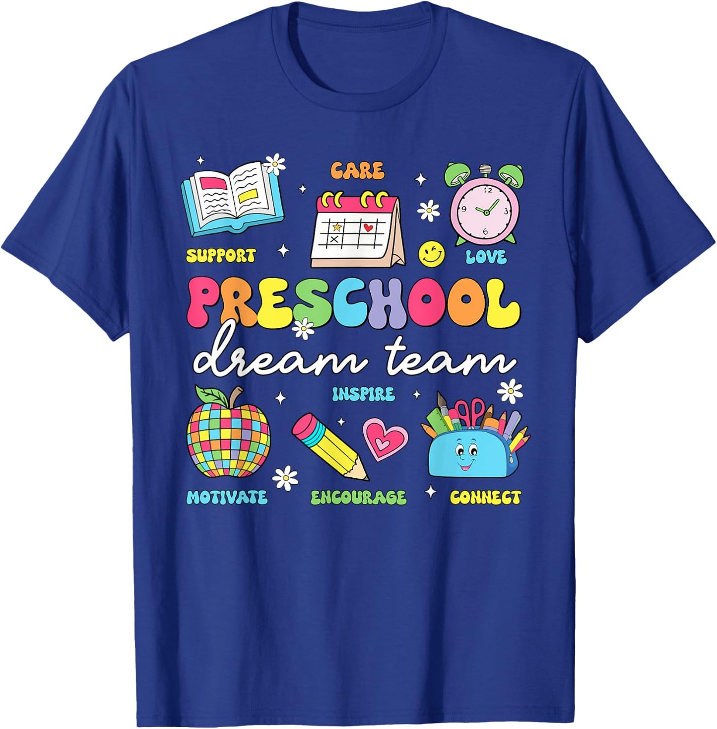 Preschool Dream Team Back To School Teachers Preschool T-Shirt - T-Shirt | Royal