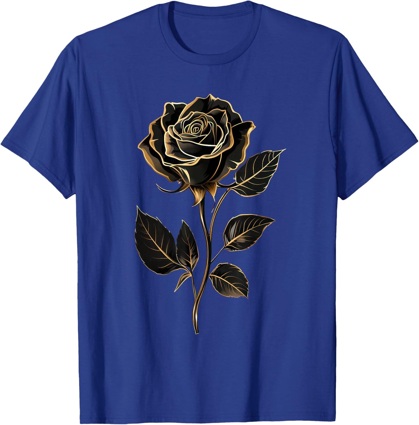 Black Rose Graphic T-Shirt - T-Shirt | Royal