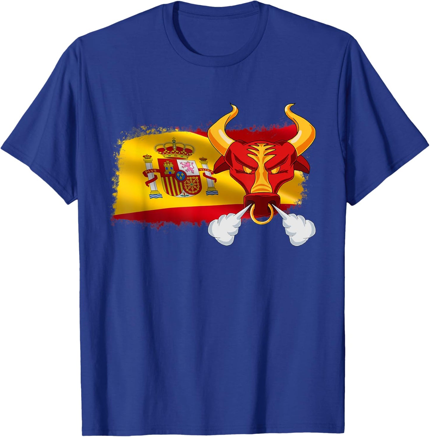 Bullfighting Spain Flag for Bulls running Lovers T-Shirt - T-Shirt | Royal