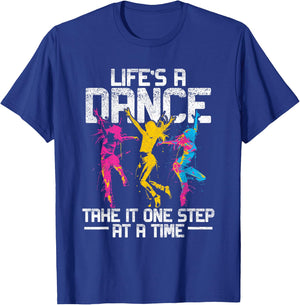 Dancing Dance Music Dancer Ballet Disco Pop Hop Rock T-Shirt - T-Shirt | Royal