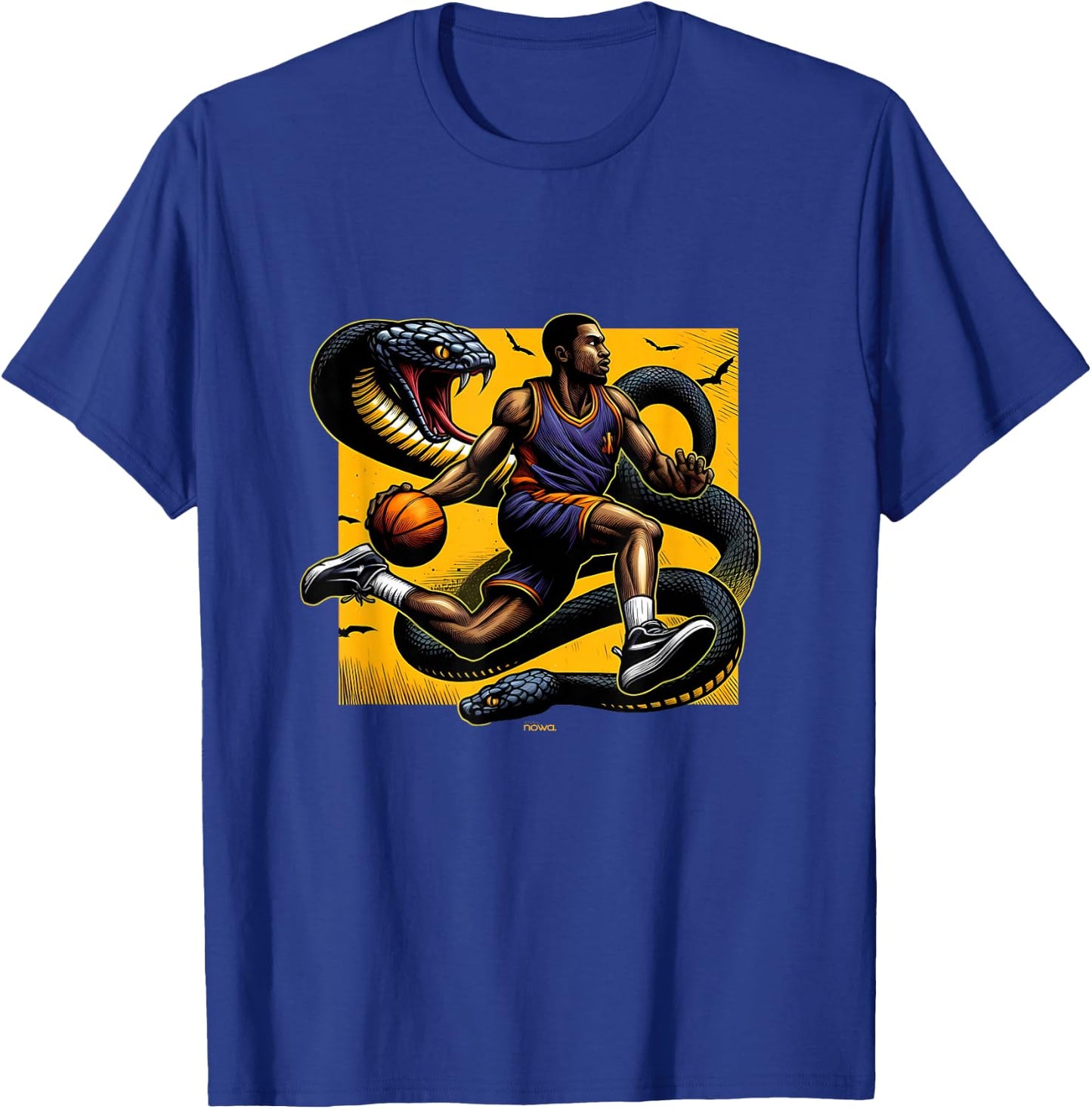 Followed by The Mamba Basketball Player ON YELLWO Ground T-Shirt - T-Shirt | Royal