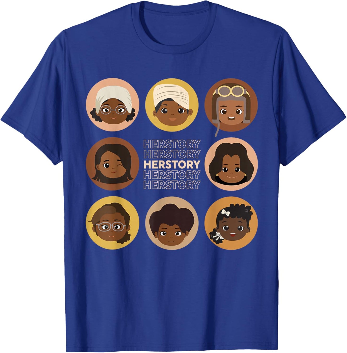 Herstory African American Black History Month Pride Kids T-Shirt - T-Shirt | Royal