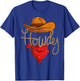 Howdy Cowboy Cowgirl Western Country Rodeo Howdy Men Boys T-Shirt - T-Shirt | Royal