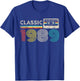 Classic 1989 Vintage 1989 Cassette Tape Men Women Birthday T-Shirt - T-Shirt | Royal