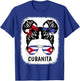 Cuban Girl Cubanita Cuba Flag Kids Women Hispanic Heritage T-Shirt - T-Shirt | Royal
