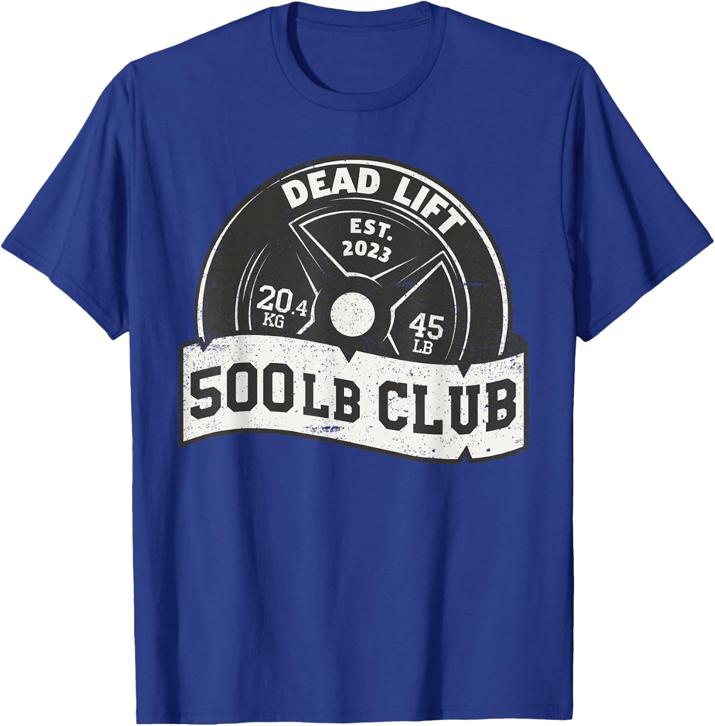 500 Lb Pound Club Dead Lift Bench Press Squat Train Women T-Shirt - T-Shirt | Royal
