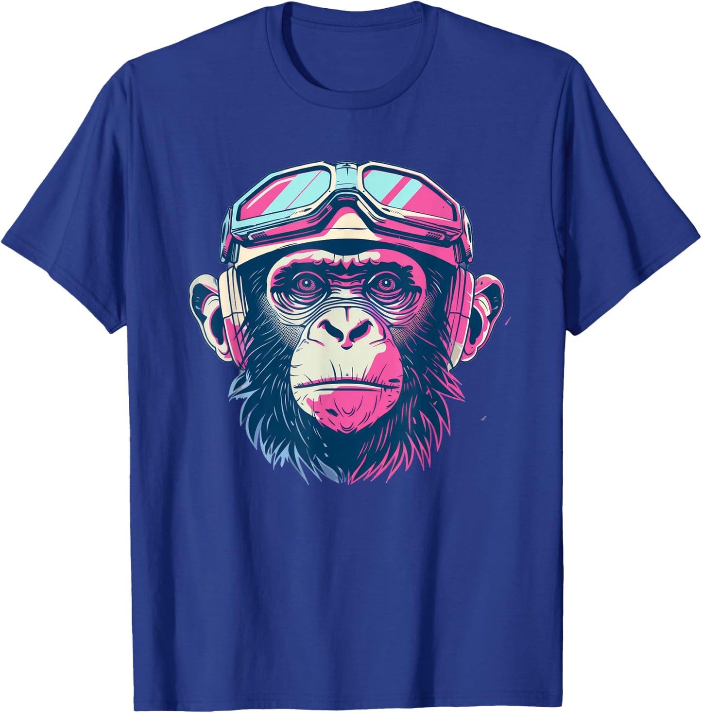 Capuchin Monkey Retro Sci-Fi T-Shirt - T-Shirt | Royal