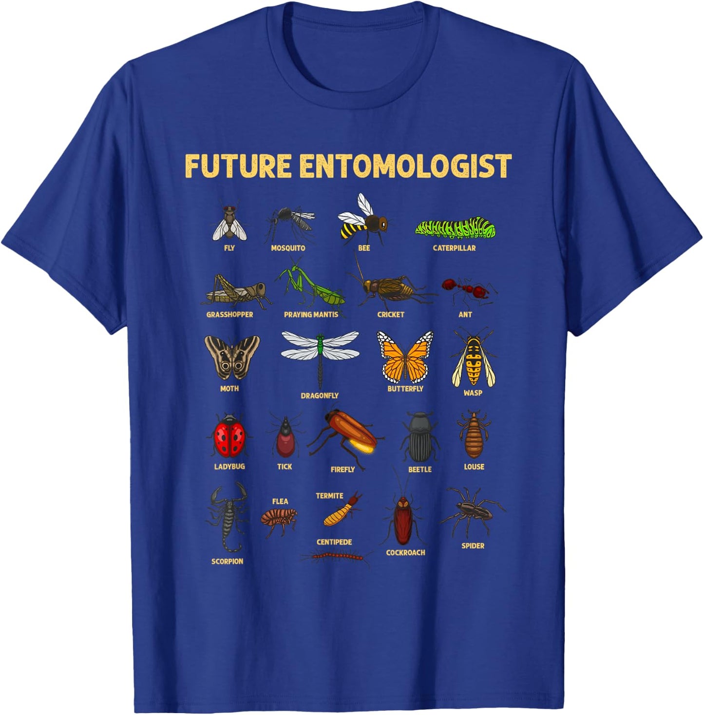 Funny Bug Catcher Designs For Kids Men Women Insect Hunter T-Shirt - T-Shirt | Royal