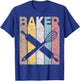 Baker Vintage Bakery Retro Pastry Chef Baking T-Shirt - T-Shirt | Royal