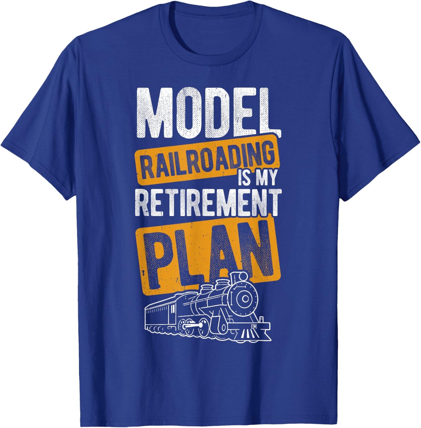 MODELLEISENRAHN IST MEIN RENTAGEPLAN Rentner and T-Shirt - T-Shirt | Royal