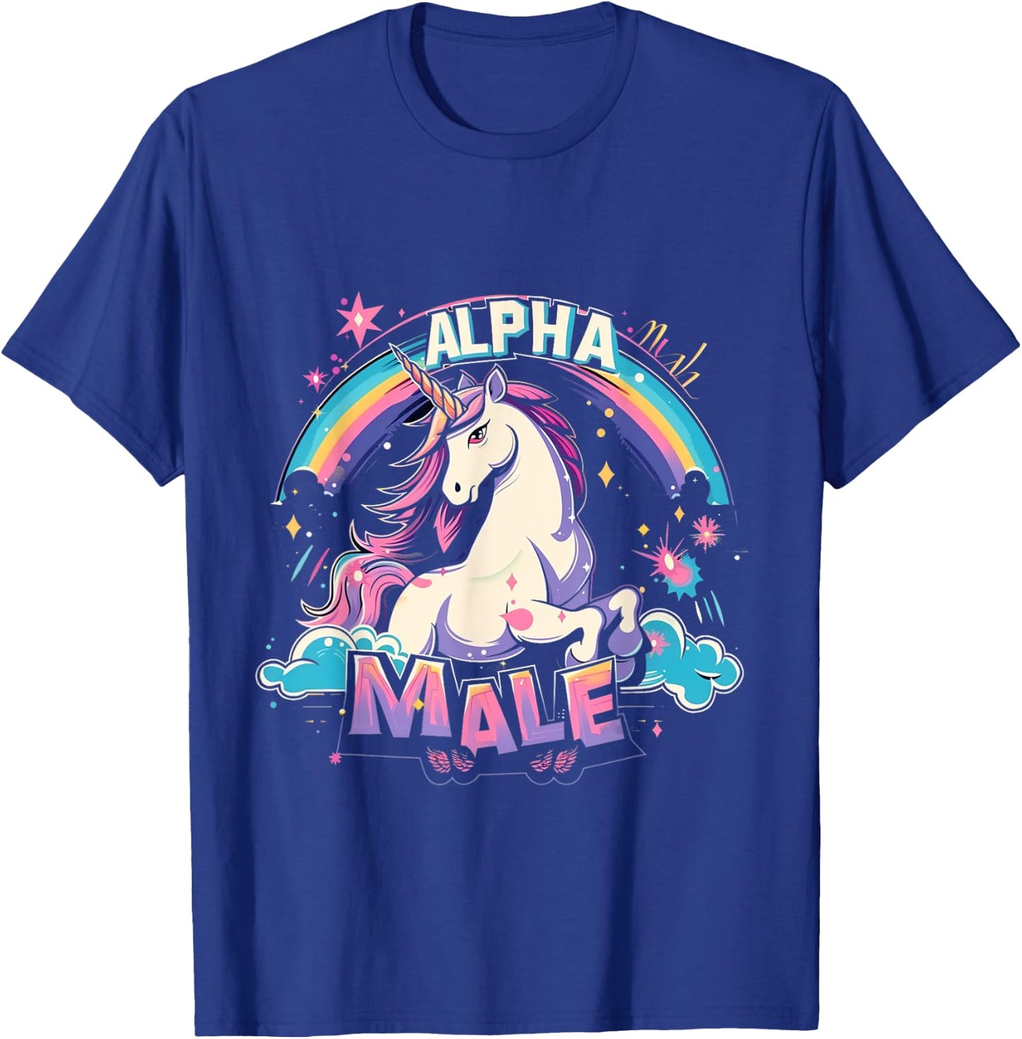 Alpha Male Unicorn Shirt - Alpha Male Unicorn T-Shirt - T-Shirt | Royal
