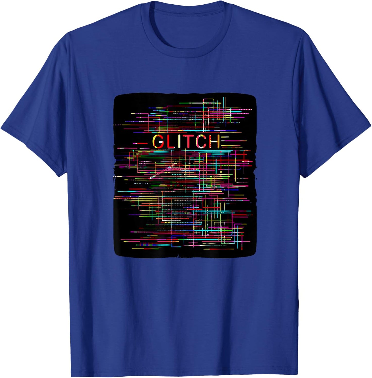 Nice colorful Glitch Speech Costume for Boys and Girls T-Shirt - T-Shirt | Royal